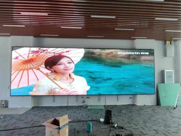 吉木萨尔P1.53led小间距屏安装案例